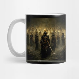 The Army of the Dark Samurais - Black and Gold Mug